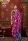Takshshila By Kreshva P.C Silk With Ikkat Print Saree Online Wholesale